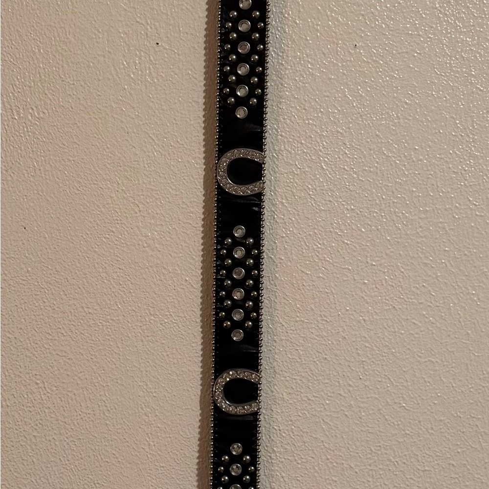 Black and Silver Embellished Belt